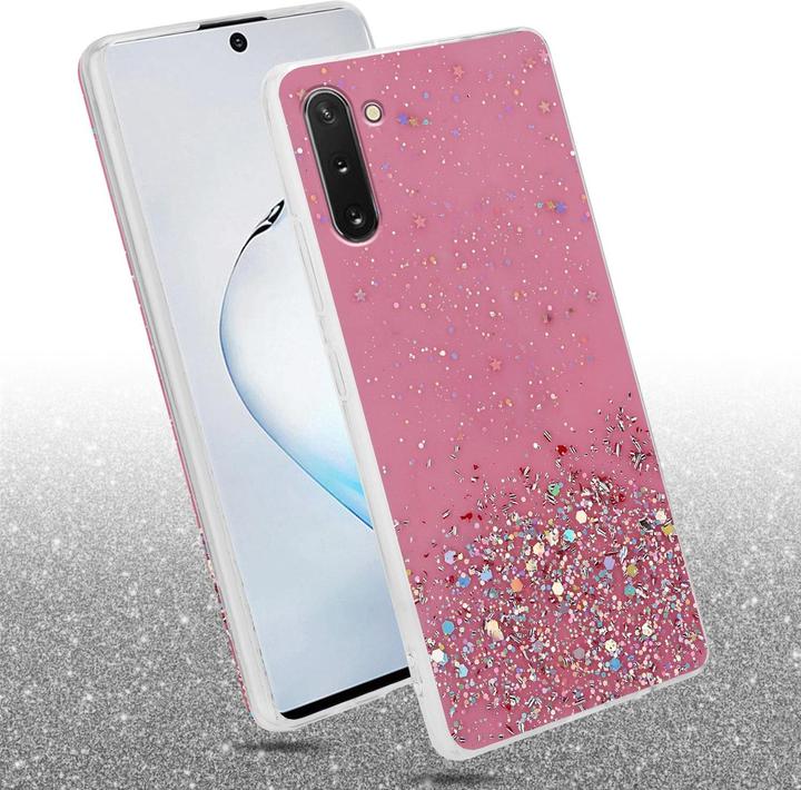 Actual product image Cadorabo TPU cover sparkling glitter (Samsung Galaxy Note 10)