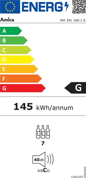 Energie-Label Amica Wein-Klimagerät