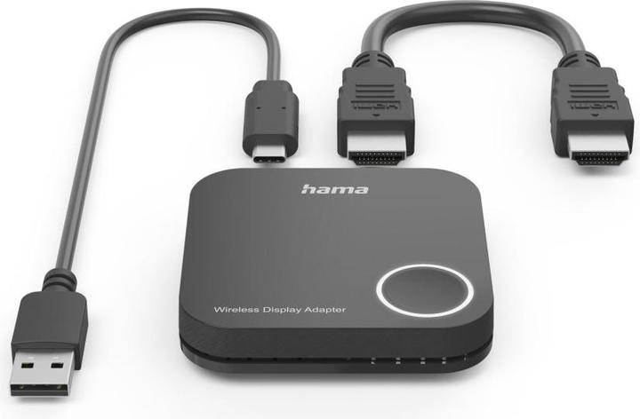 Produktbild Hama Wireless-Display-Adapter, HDMI™, Full-HD 1080p, inkl. Kabel (HDMI, USB Typ-C, Klinkenbuchse)