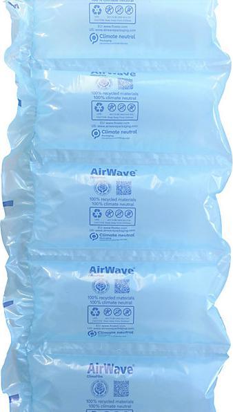 Image du produit kaiserkraft Film matelassé AirWave® terra, film 100% recyclé, longueur 550 m, lot de 2. (2 pièce(s))