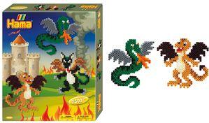 Produktbild Hama Perlen Bügelperlen Set Midi G1013245-0 Drachen