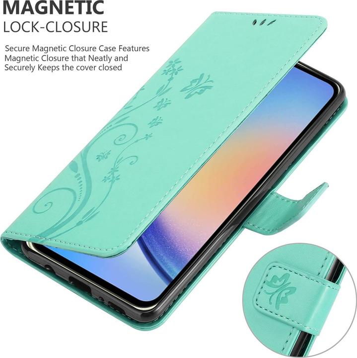 Image du produit Cadorabo Housse pour Samsung Galaxy A34 5G avec motif floral (Samsung Galaxy A34 5G)