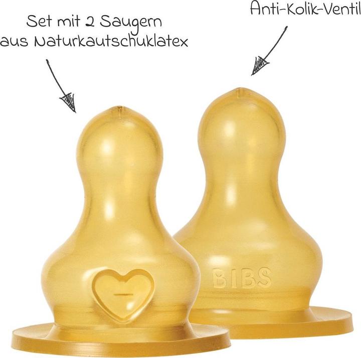 Image du produit Bibs Anti-Colic Tétine Latex Medium Flow 2 pièces