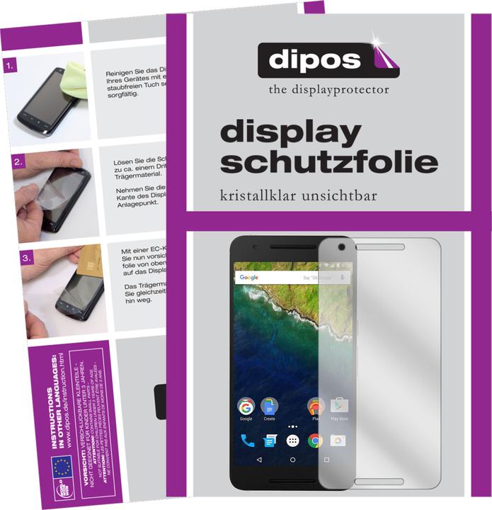 Produktbild Dipos Displayschutzfolie Crystalclear (5 Stück, Google Nexus 6p)