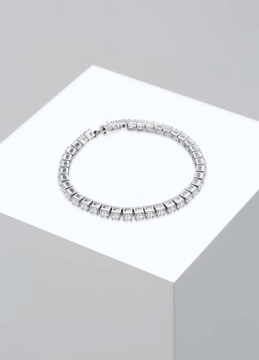 Immagine prodotto Elli Tennisarmband mit Zirkonia Kristallen (18 cm, Argento)