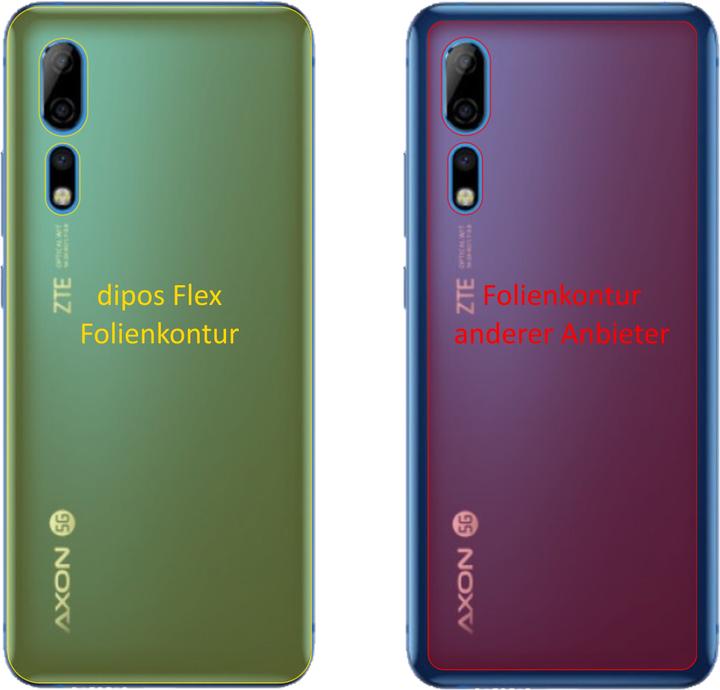 Produktbild Dipos Displayschutzfolie Full-Cover 3D (3 Stück, ZTE Axon 10 Pro)