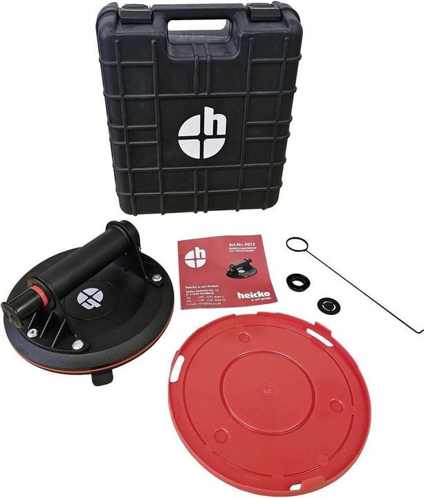 Image du produit Heicko P612 Ventouse à 1 tête avec pompe à vide intégrée et indicateur de vide incl. (140 kg)
