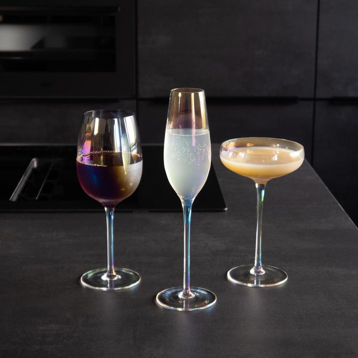 Produktbild Intirilife Champagner Sekt Glas Set 200 ml (20 cl, 2 Gläser, Sektgläser)