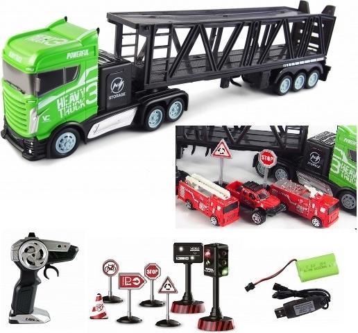 Actual product image Amewi Semitrailer truck with car transporter trailer 1:16, RTR (RTR Ready-to-Run)