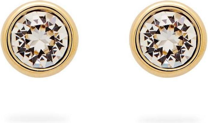 Produktbild Swarovski Imber Ohrstecker Rundschliff Weiss Gold (Swarovski Metall)