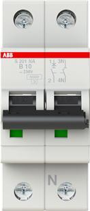 Produktbild ABB S201-B10NA Sicherungsautomat 10A pro M compact 1p+NA
