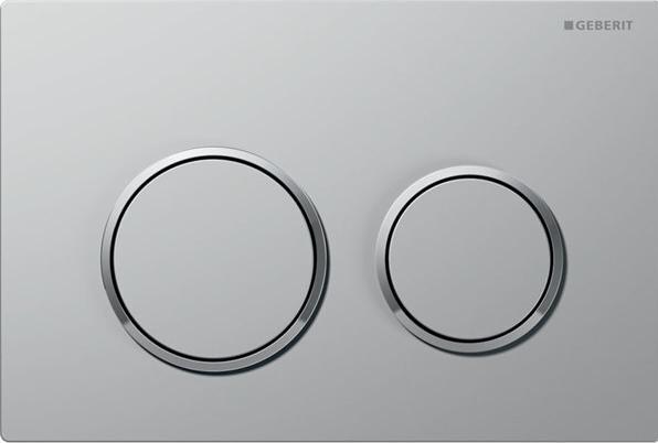 Actual product image Geberit Bed plate Kappa 21 matt chrome/gloss chrome 115.240.KN.1