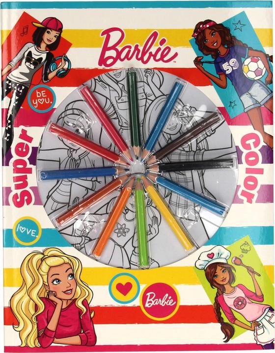 Image du produit Super Color Livre à colorier Barbie avec crayons