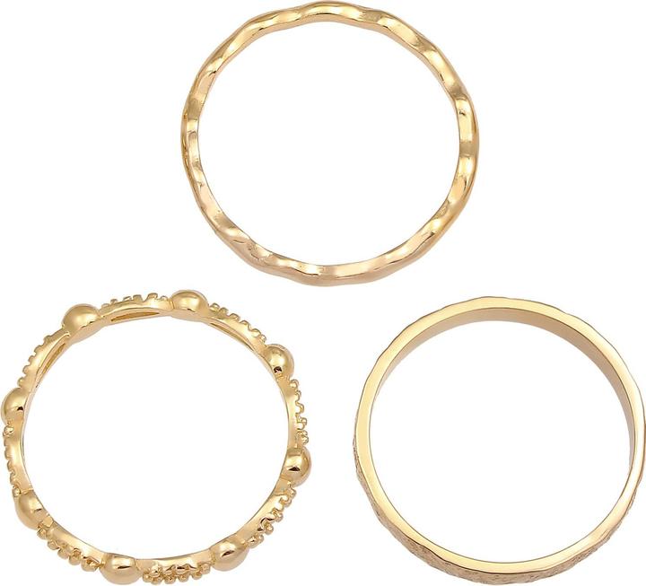 Actual product image Elli Band ring, Ball, Ring set, Waves (52, 925 Silver)
