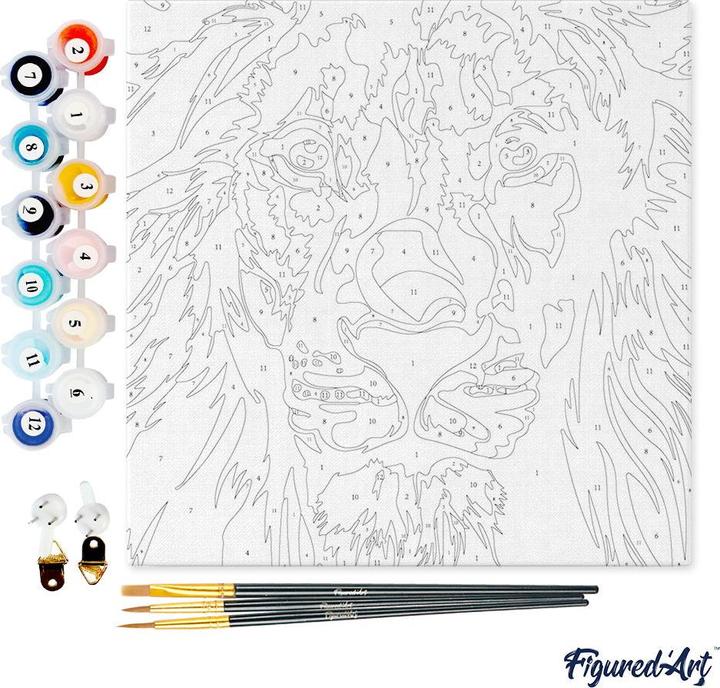 Produktbild Figured'Art Malen nach Zahlen - Löwe Pop Art