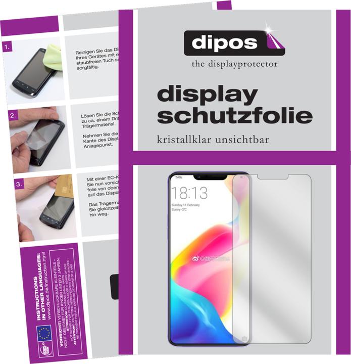 Actual product image Dipos Screen Protector Crystalclear (6 Piece, Oppo R15 Dream Mirror)