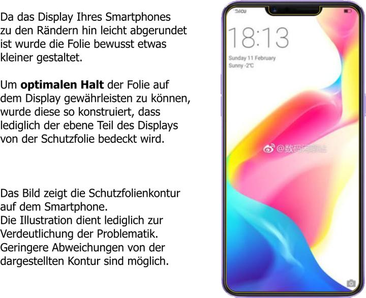 Actual product image Dipos Screen Protector Crystalclear (6 Piece, Oppo R15 Dream Mirror)