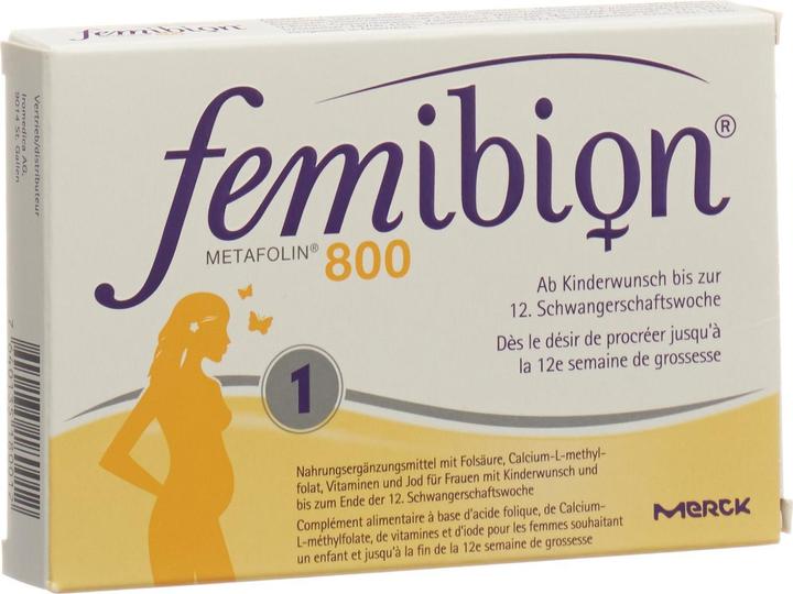 Produktbild Femibion 800 Folsäure plus (60 Stück, Tabletten, 58 g)