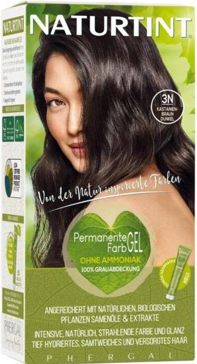 Immagine prodotto Naturtint Gel colorante permanente per capelli 3N Chestnut Brown Dark senza ammoniaca (3N Castano scuro senza ammoniaca)