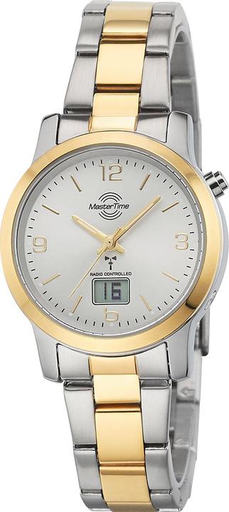 Actual product image Master Time MTLA-10305-12M Funk Basic Series Ladies 34mm 3ATM (Analogue wristwatch, Digital watch, Radio-controlled clock, 34 mm)