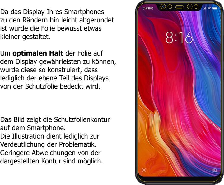 Image du produit Dipos Film de Protection d’écran Anti-Shock (2 pièce(s), Xiaomi Mi 8 Explorer)