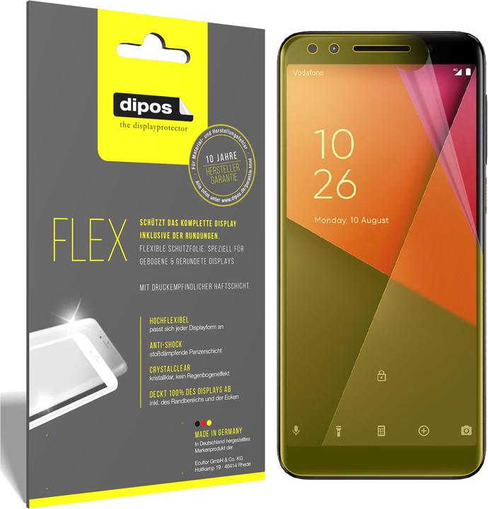 Produktbild Dipos Displayschutzfolie Full-Cover 3D (3 Stück, Vodafone Smart N9)
