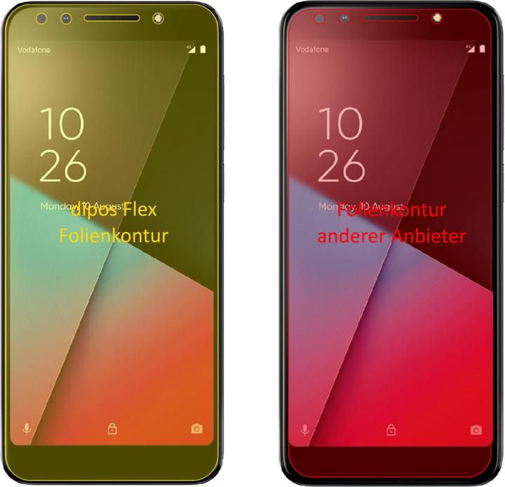 Image du produit Dipos Film de Protection d’écran Full-Cover 3D (3 pièce(s), Vodafone Smart N9 Lite)