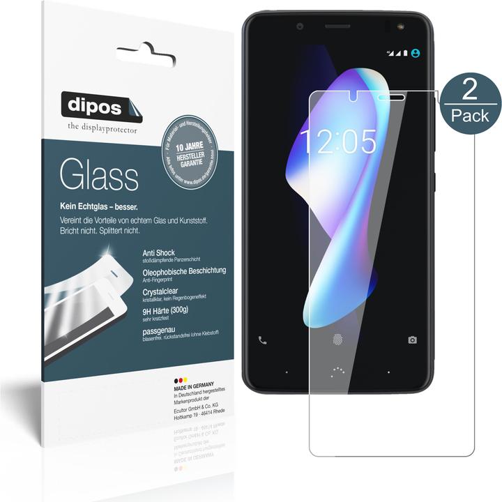 Image du produit Dipos Film de Protection d’écran Anti-Shock (2 pièce(s), BQ Aquaris V Plus)