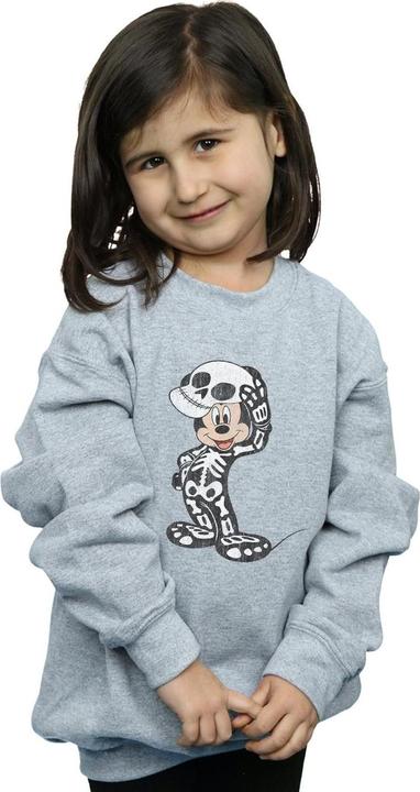 Actual product image Disney Girls Mickey Mouse Skeleton Sweatshirt (140, 146)
