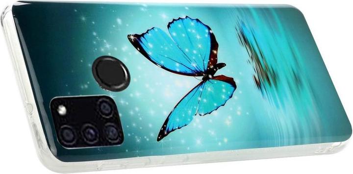 Image du produit Cover-Discount Galaxy A21s - Housse silicone fluo papillons (Samsung Galaxy A21s)