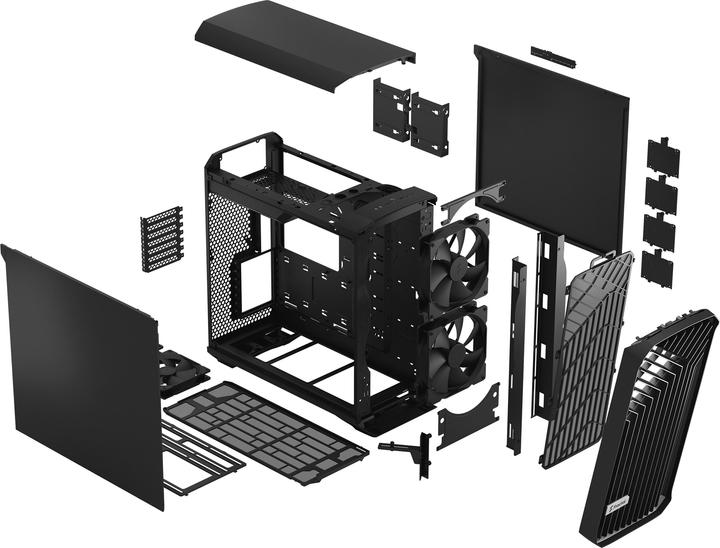 Produktbild Fractal Torrent Black Solid (ATX, E-ATX, mATX, ITX, SSI EEB, SSI CEB)