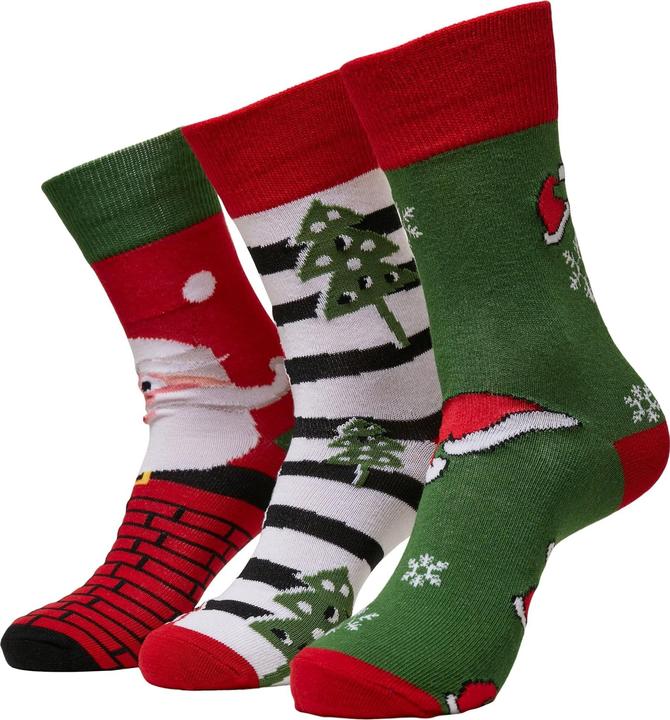Image du produit Urban Classics Chaussettes de Noël à rayures 3-Pack - 12947 (Lot de 3, 39 - 42)