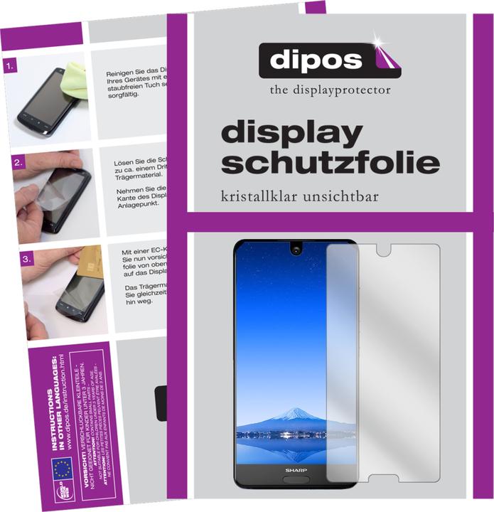 Produktbild Dipos Displayschutzfolie Crystalclear (2 Stück, Sharp Aquos S2)