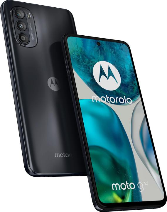 Motorola Moto G52 (128 GB, Black, 6.60", Hybrid Dual SIM, 50 Mpx, 4G)
