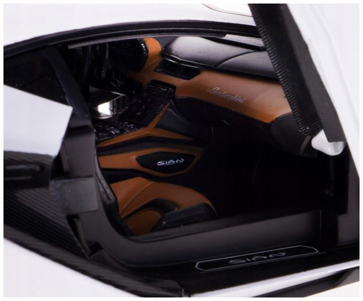 Produktbild Bburago Lamborghini Sian FKP 37 1/18 weiss/schwarz