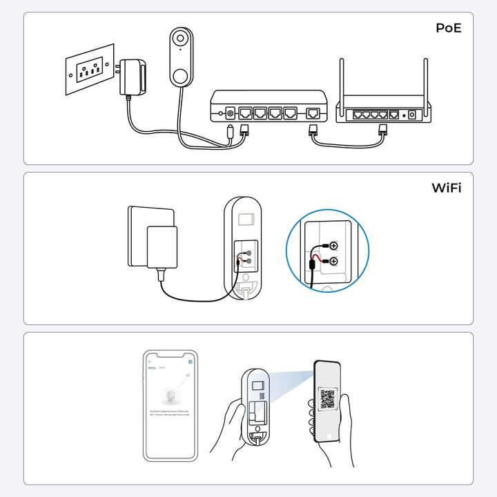 Actual product image Reolink D340W Smart WiFi Video Dørklokke