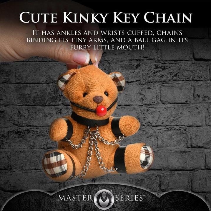Productafbeelding Master Series Geknevelde Teddybeer Sleutelhanger
