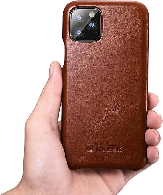 Produktbild iCarer Lederhülle mit Klappe dunkel- (Apple iPhone 11 Pro)
