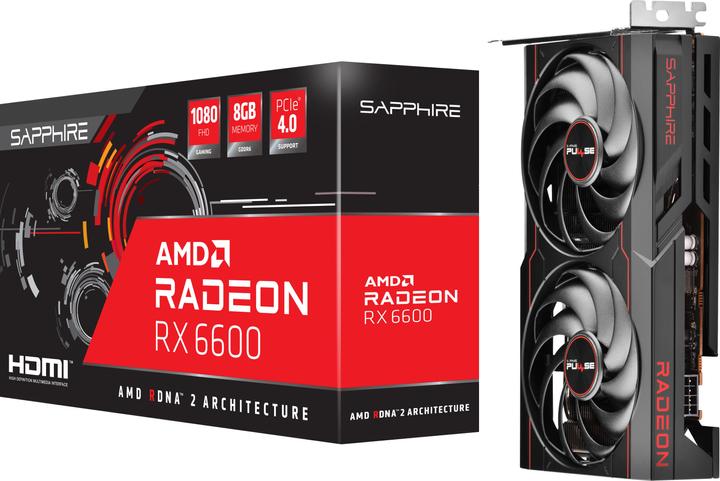Produktbild Sapphire Radeon RX6600 GDDR6 HDMI DP Lite (8 GB)