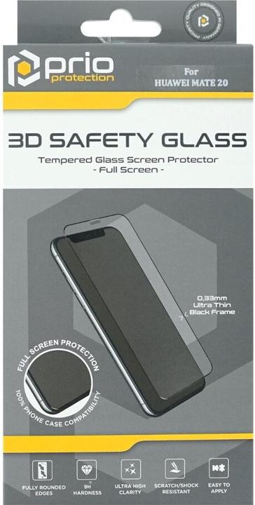 Immagine prodotto prio Vetro protettivo 3D per Huawei Mate 20 nero (1 Pezzo/i, Mate 20)