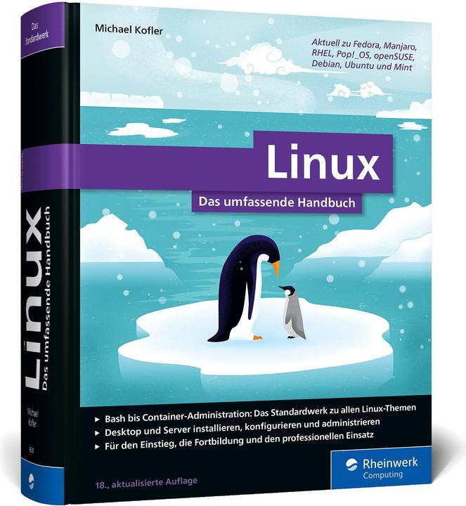 Actual product image Linux (German, Michael Kofler, 2023)