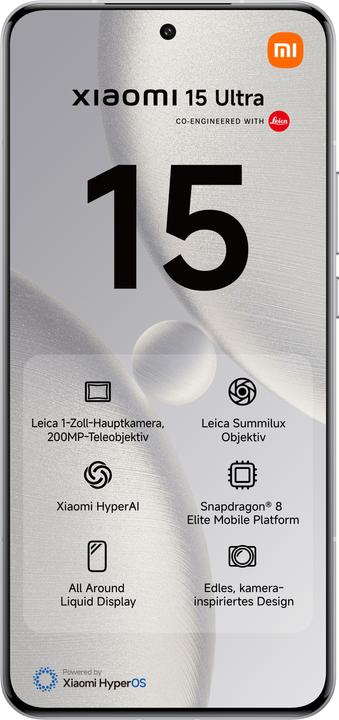 Produktbild Xiaomi 15 Ultra (512 GB, White, 6.73", Dual SIM, 50 Mpx, 5G)