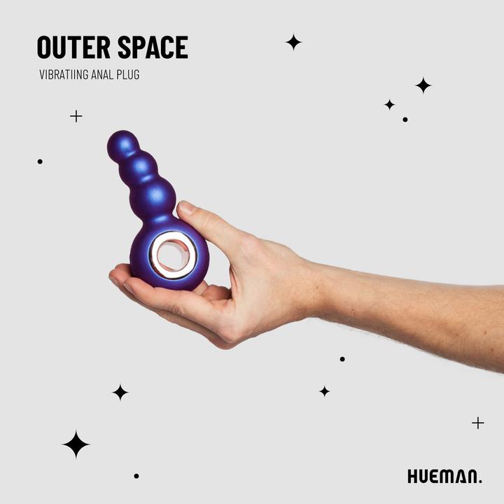Actual product image Hueman Outer Space vibrating anal plug