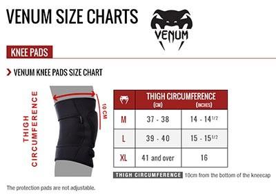 Actual product image Venum Kontact Gel Knee Pads Black/White (XL, Knee pad, Pair)
