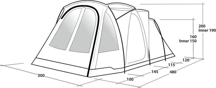 Immagine prodotto Outwell Springwood 5SG (Tenda a tunnel, 16.20 kg, 5 persone)