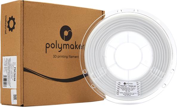 Actual product image Polymaker PolyFlex TPU95-HF - White - 2.85mm (TPU, 2.85 mm, 1 g, White)