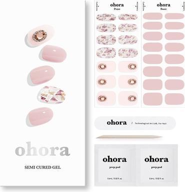 Ohora Semi Cured Gel Nail Strips N Audrey - Funktioniert mit jeder Nagellampe Salon-Qualität Lang
