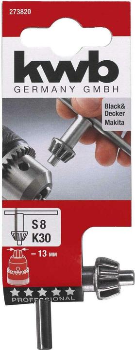 Actual product image kwb Drill chuck key S8 K30 13 mm