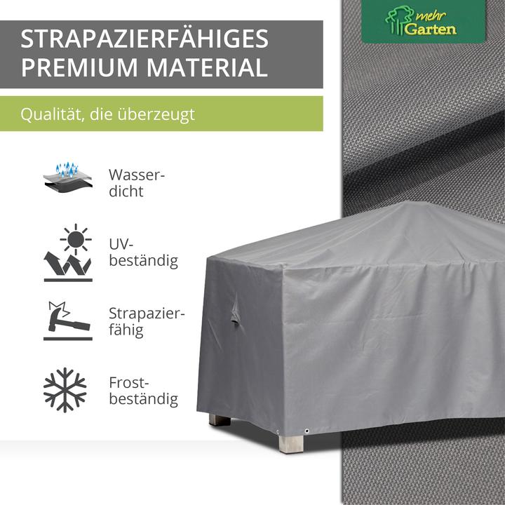 Produktbild Mehr Garten Schutzhülle für rechteckigen Gartentisch | 105 x 105 x 71 cm | Polyester gewebt Oxford
