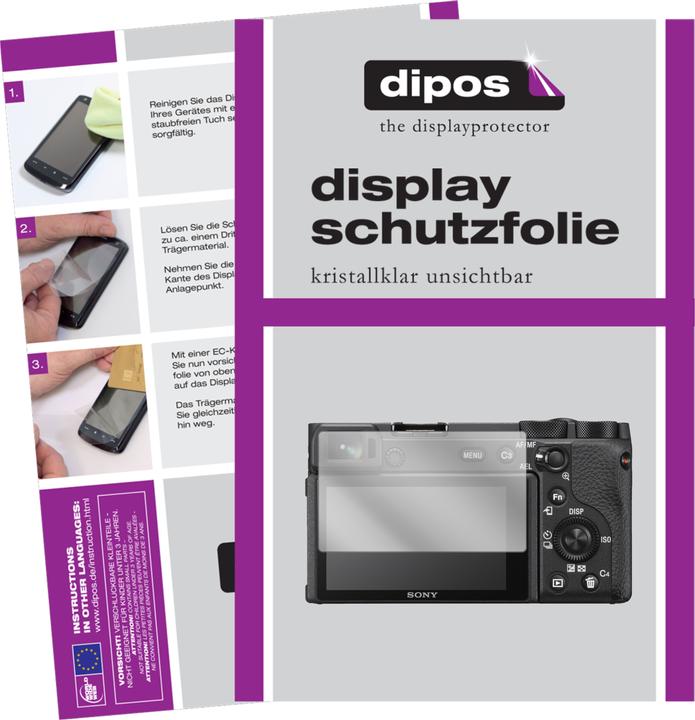 Dipos Displayschutzfolie Crystalclear (Displayschutz, Sony Alpha 6100)